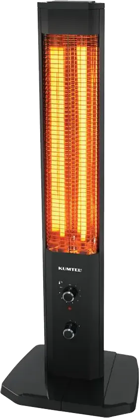 Kumetal Turkish Halogen Heater, 2 Candles, 2300 Watt, Black, MH-2300