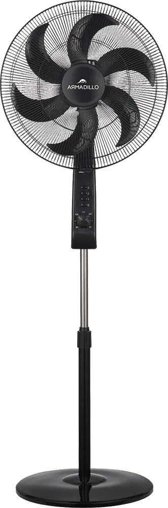 مروحة ستاند ارماديللو، 18 بوصة، 3 سرعات، أسود، ARM-SDA-SFN-BK-0007