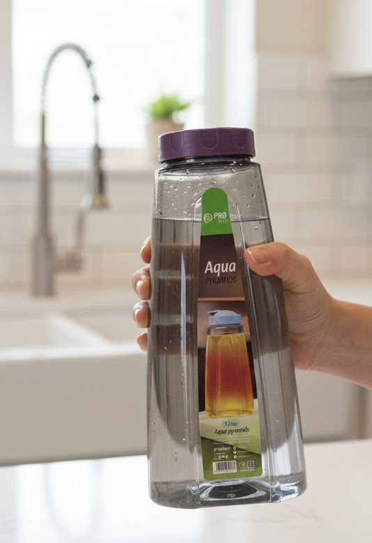 Aqua Square Pyramids, 1.5 liters , colors