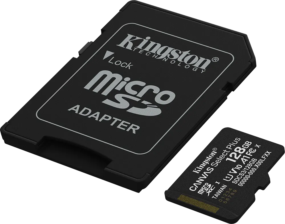 كارت ميموري كينجستون Canvas Select Plus، مايكرو اس دي، 128 جيجابايت، سرعة قراءة 100 ميجابايت-ث، SDCS3