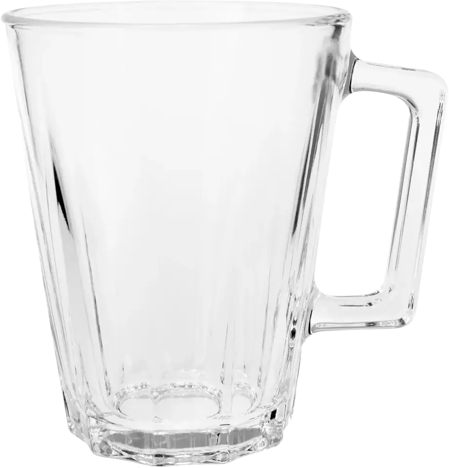 Luminarc Lacene Glass Mug Set, 6 Pieces, 250ml Capacity, transparentColor