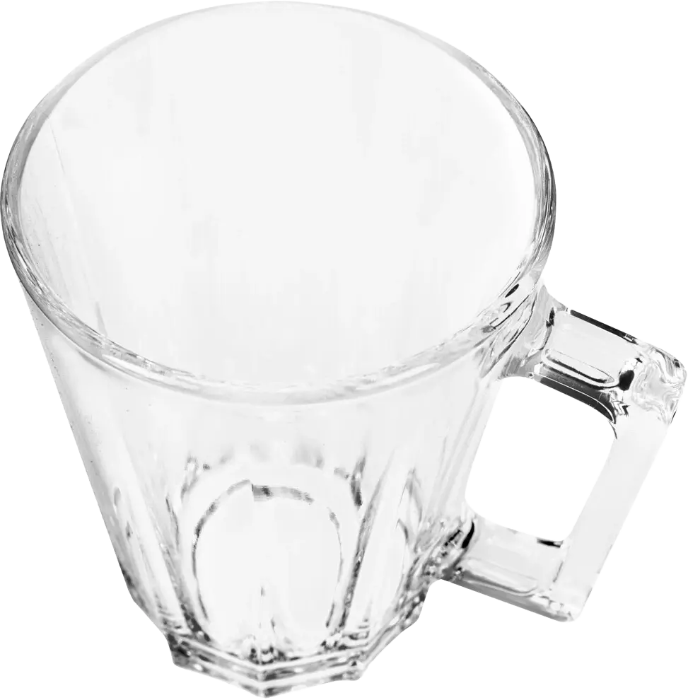 Luminarc Lacene Glass Mug Set, 6 Pieces, 250ml Capacity, transparentColor