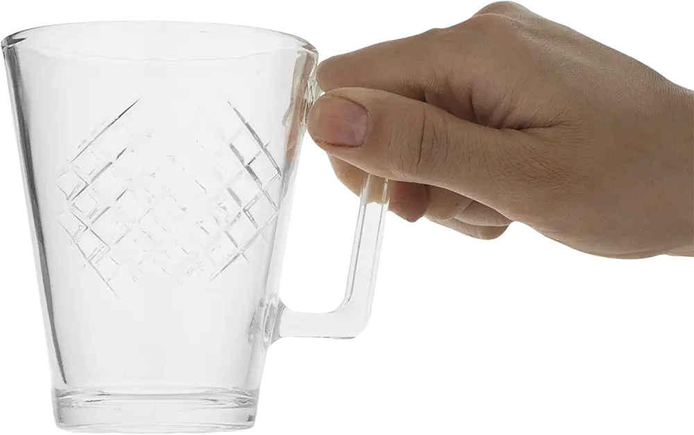 طقم مجات زجاج لومينارك كاريل، 6 قطع، سعة 250 ملي، لون شفاف