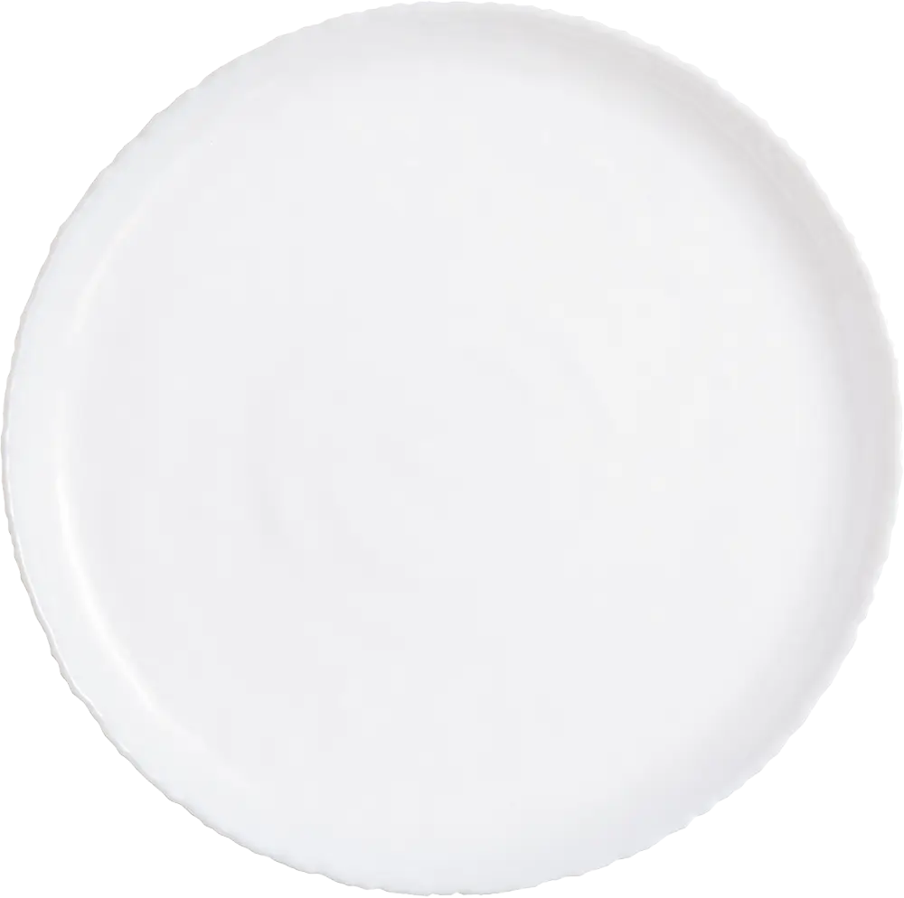 Arcopal Luminarc Ammonite Flat Dessert Plate, 19.5 cm, White