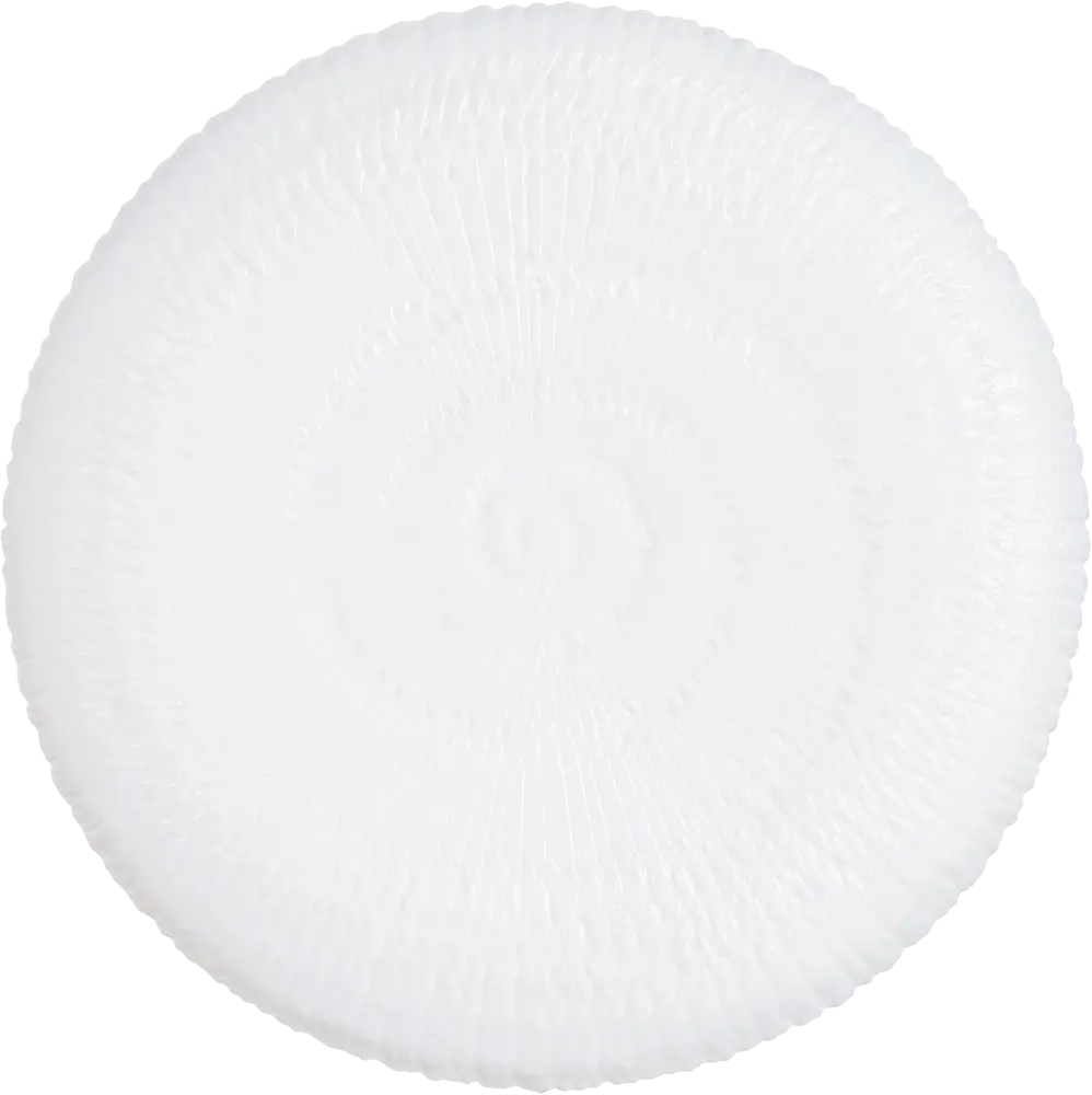 Arcopal Luminarc Ammonite Flat Dessert Plate, 19.5 cm, White