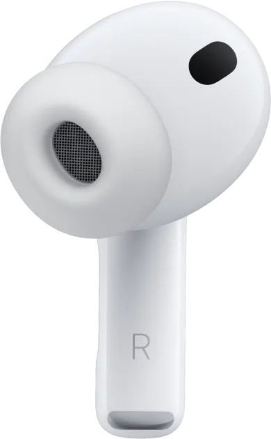 سماعة أذن لاسلكية أبل ايربودز برو 3، بلوتوث 5.3، الغاء ضوضاء نشط، وقت تشغيل يصل الى 24 ساعة، تحكم باللمس، أبيض، A3063 A3064 A3122