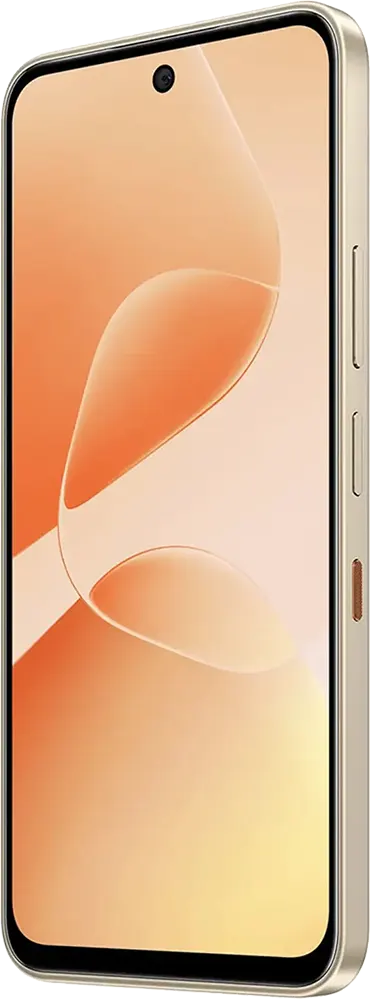 Infinix Hot 60 Dual SIM Mobile, 128GB Internal Memory, 6GB RAM, 5G, Caramel Glow