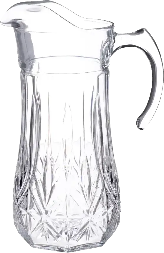 طقم شربات لومينارك برايتون ، مكون من 13 قطع ، دورق + 6 كوب كبير + 6 كوب صغير ، شفاف