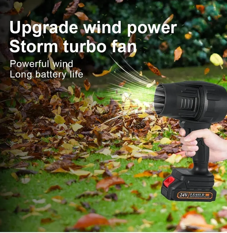 Handao rechargeable air blower, 24V battery, black