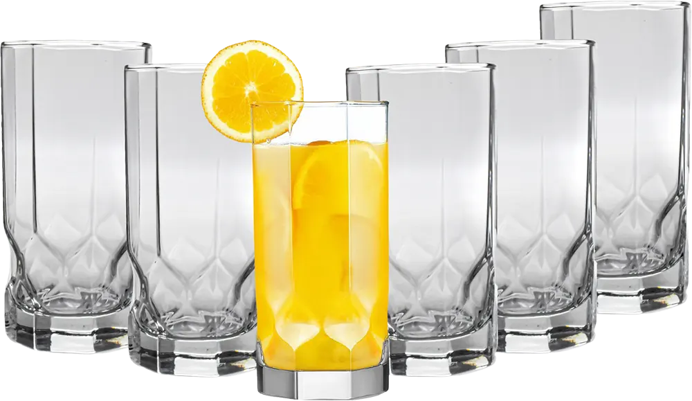 طقم شربات اوكتيم دايموند لومينارك ، مكون من 6 شوب ، شفاف