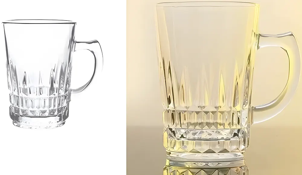 طقم مجات زجاج لومينارك امبراطور ، 6 قطع، سعة 230 ملي، لون شفاف، CL23