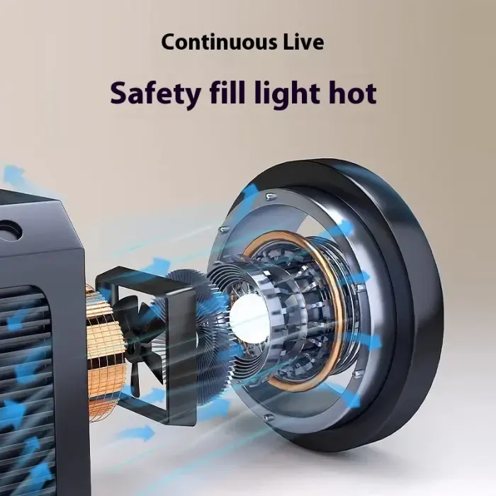 مصباح اضاءة ليد اف اكس ستوديو، 100 وات، من 2700 الى 6500 كلفن، أسود، BD-100