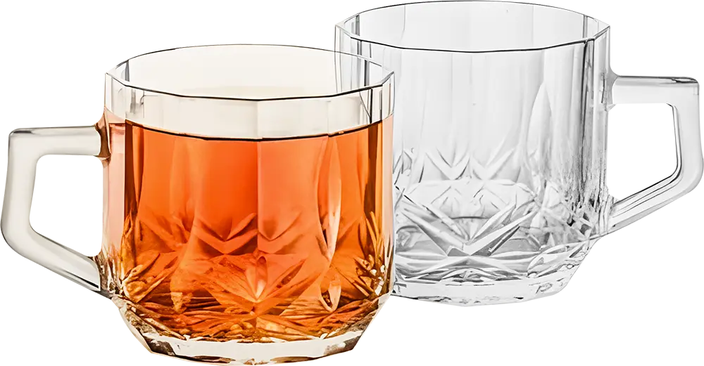 طقم مجات زجاج لومينارك برايتون، 6 قطع، سعة 200 ملي، لون شفاف