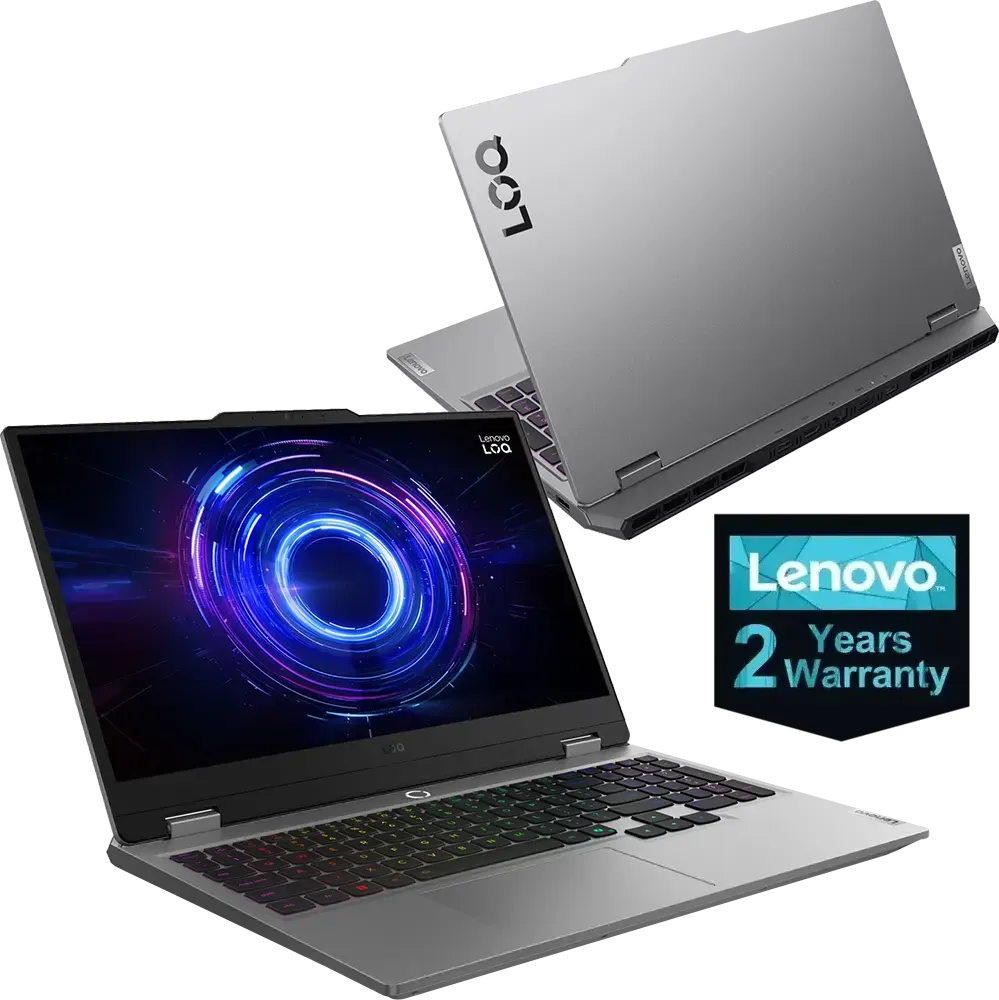 Lenovo Laptop LOQ 15IRX10, Intel® Core™ I7-13700HX , 16GB RAM, 512GB SSD Hard Disk, NVIDIA GeForce RTX5060 8GB GDDR7 Graphics Card, 15.6 Inch FHD IPS Display, Luna Grey