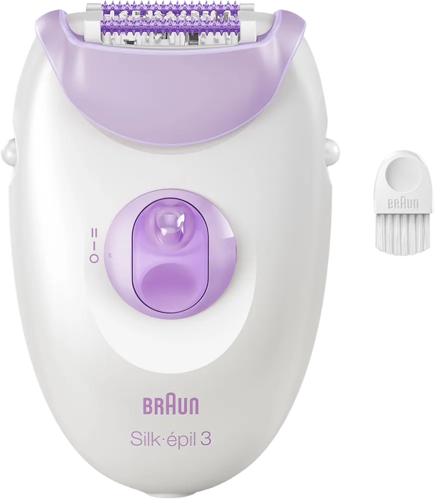 Braun Silk-épil 3 Epilator, Smartlight, 20 MicroGrip Tweezers, White, SE3-000