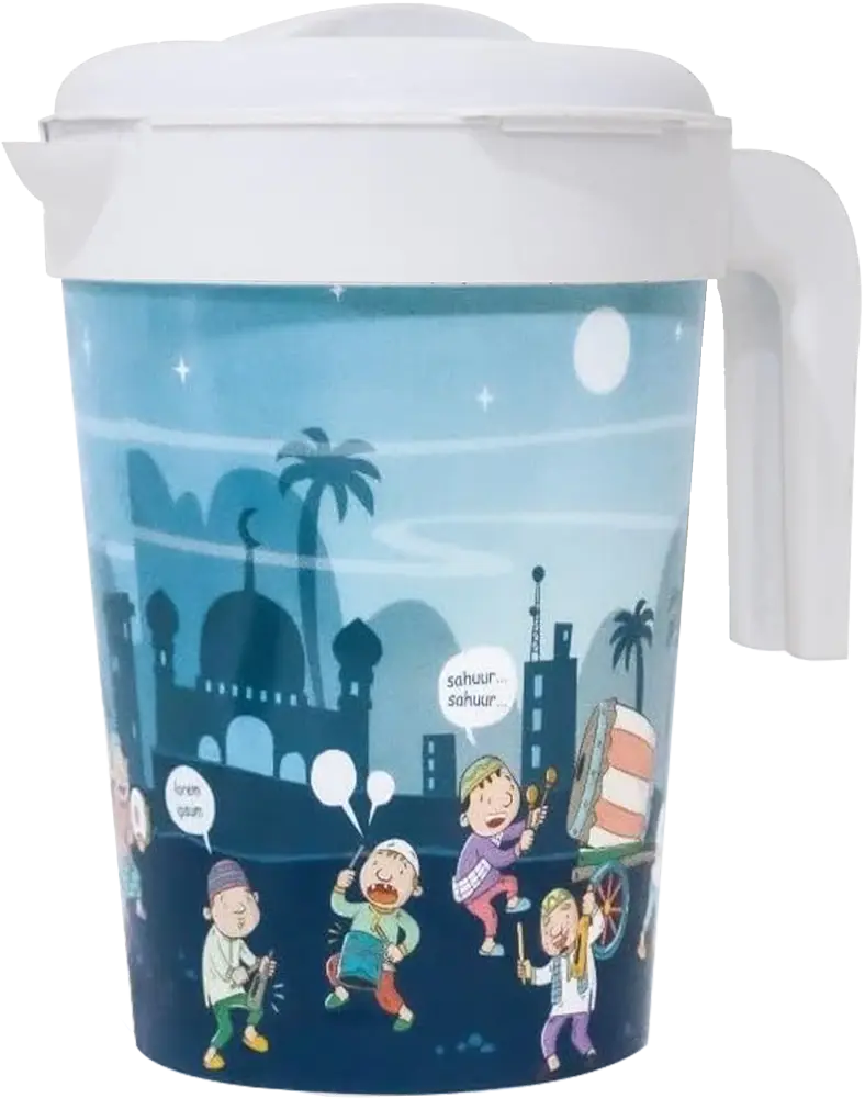 El watania Max Plastic Jug, 1.5 Liter Capacity, Multiple Colors And Designs