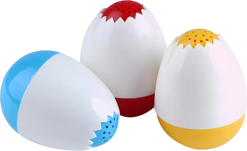 طقم ملاحة بلاستيك لمسة شكل بيضة، 3 قطعة ، ألوان متعددة