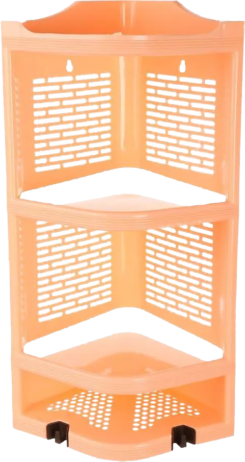 El watania Nora 3 Plastic Bathroom Corner, 3 Shelves, Multiple Colors