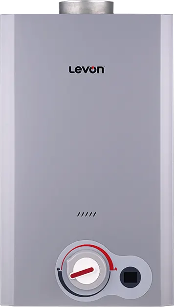 سخان غاز طبيعى ليفون ، 10 لتر ، ديجيتال ، سيلفر ، (6518131) ، 10LDH4