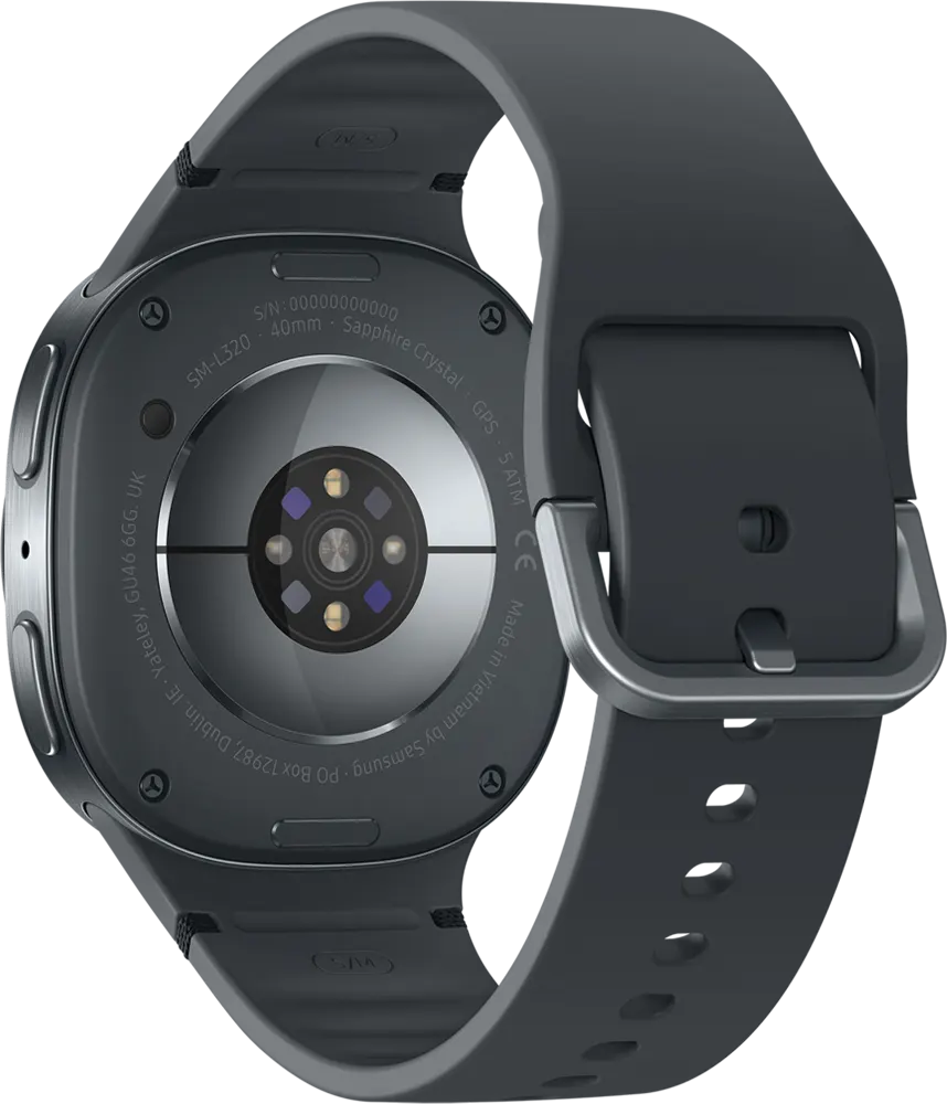 ساعة سمارت سامسونج جالاكسي 8 ، شاشة Super AMOLED مقاس 40 مم ، بلوتوث 5.3، مقاومة للماء ، رمادي، SM-L320NDAAMEA