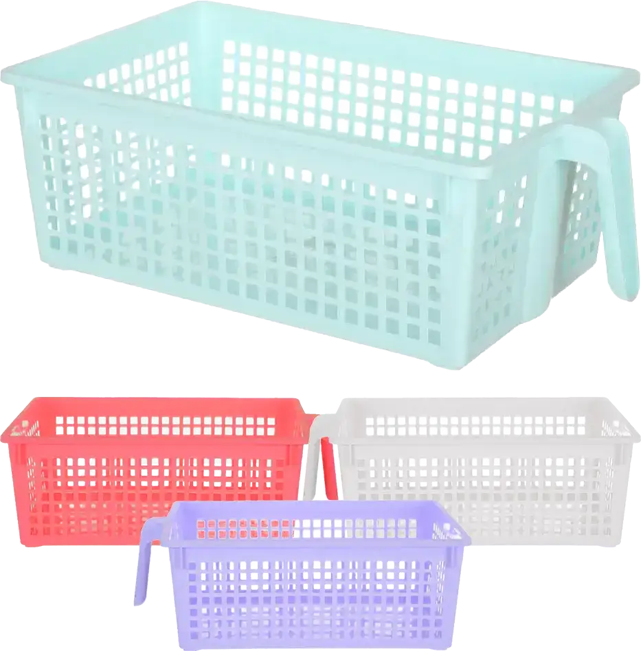 منظم ثلاجة بلاستيك الوطنية ، حجم كبير، بمقبض، ألوان متعددة