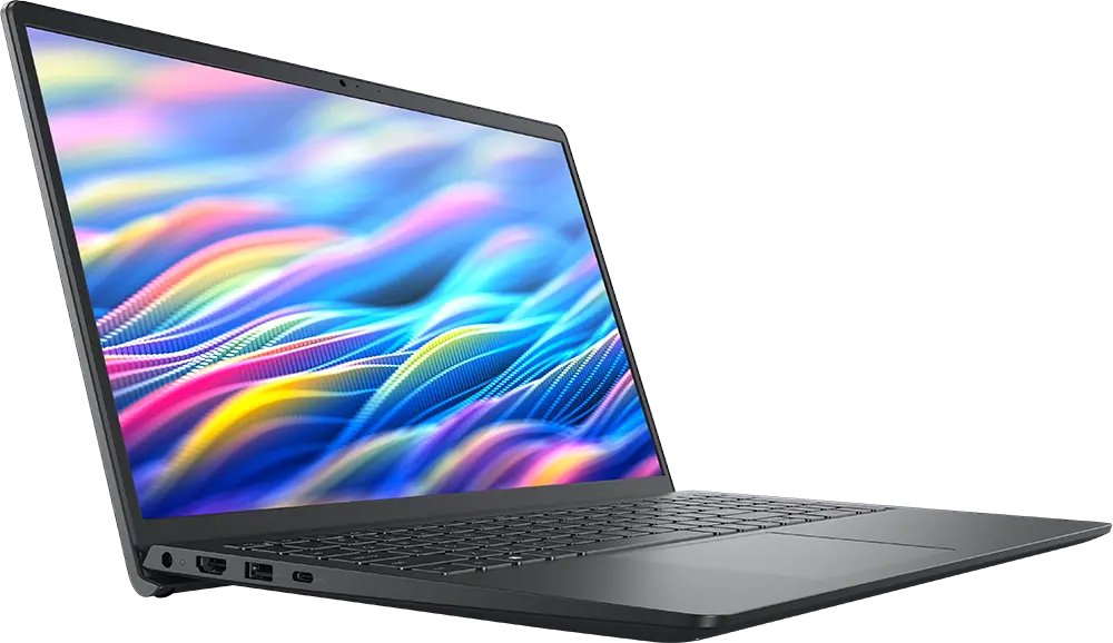 لابتوب ديل 15 DC15250، معالج إنتل كور I5-1334U، رامات 8 جيجابايت، هارد ديسك SSD بسعة 512 جيجابايت، شاشة 15.6 بوصة FHD، معالج رسومات إنتل UHD، لون أسود