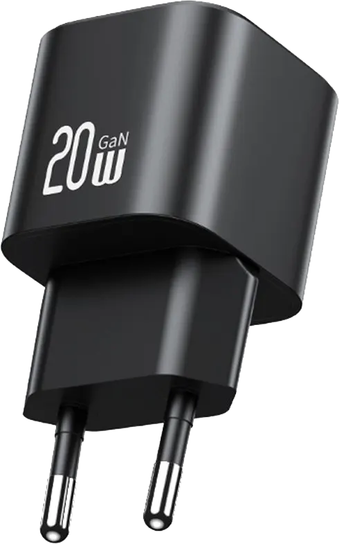 USAMS GAN MINI Fast Charger, 20W, Type-C Port, Black, CC260TC01