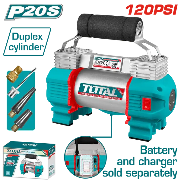 Total Tools Blower, 2 Pistons, 20V Battery, TACLI2026