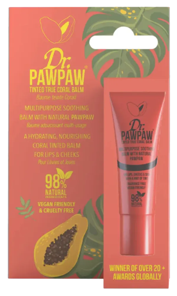 Dr. Pawpaw Tinted True Coral Lip Balm, 10 Ml