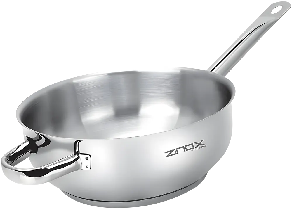 مقلاية غويطة زينوكس، مقاس 26، ستانلس ستيل، بدون غطاء، فضي