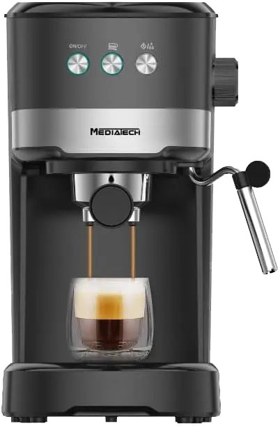 MediaTek Espresso Coffee Machine, 20 Bar, MT-CM518