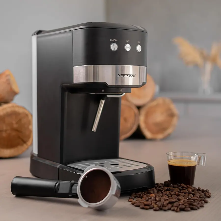 MediaTek Espresso Coffee Machine, 20 Bar, MT-CM518