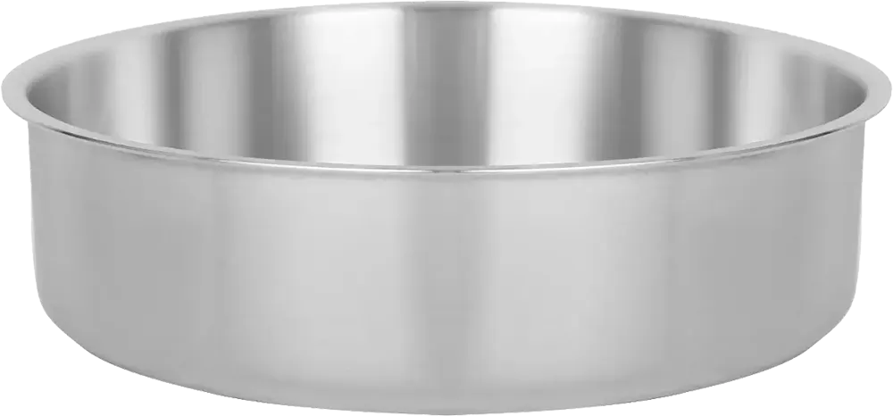 صينية فرن ألمنيوم الدهان مقاس 34، دائرية، فضي