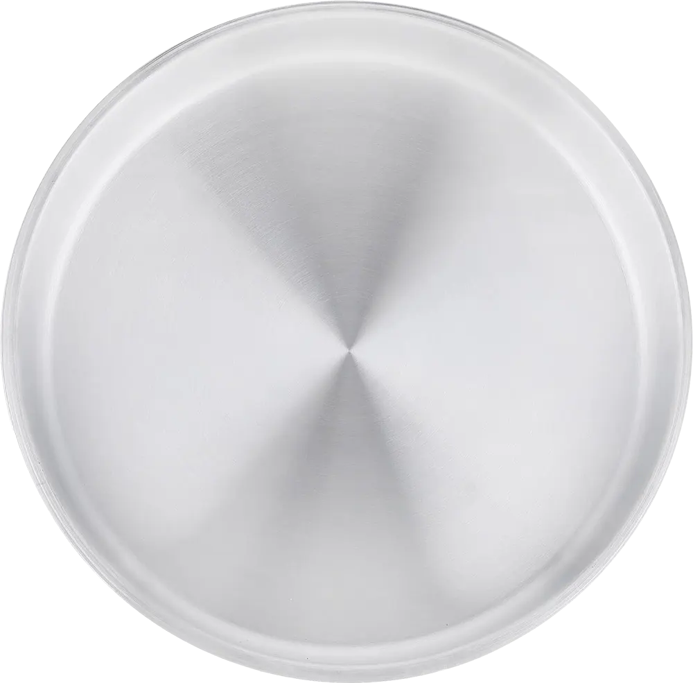 صينية فرن ألمنيوم الدهان مقاس 32، دائرية، فضي