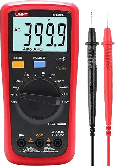 Uni-T Digital Voltmeter, 500V, UT136B