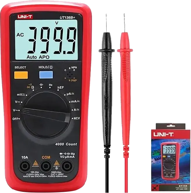 Uni-T Digital Voltmeter, 500V, UT136B