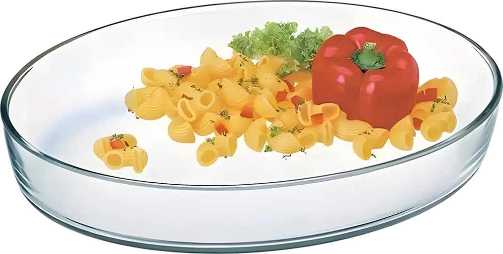Simax Pyrex Casserole Set, 3 Pieces, Oval, Transparent
