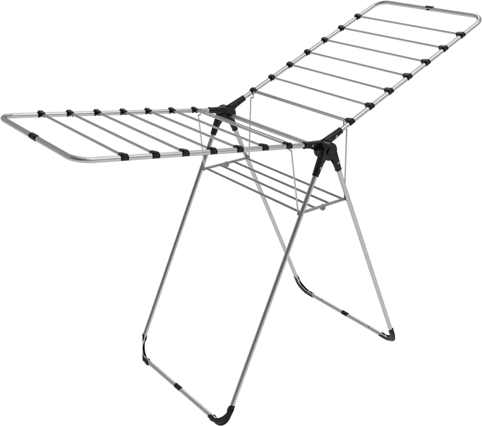 Perilla Isabella Foldable Clothes Drying Rack with Two Wings, Multi-Color