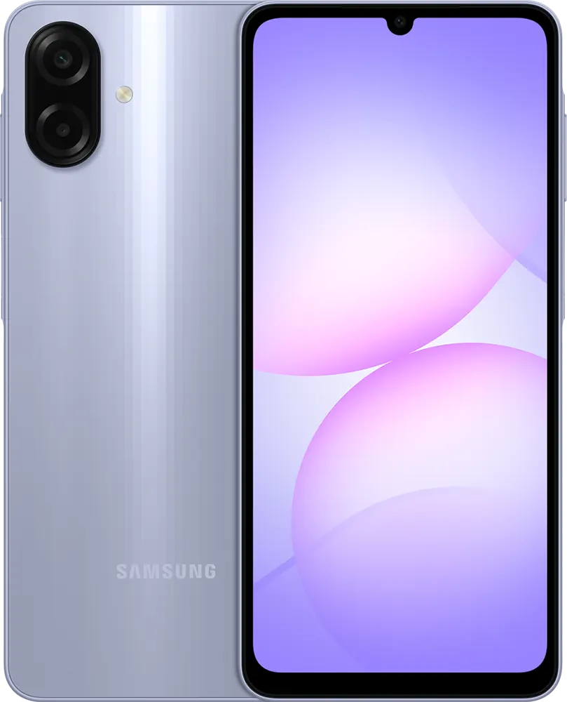 Samsung Galaxy A07 Dual SIM Mobile, 256GB Internal Memory, 8GB RAM, 4G LTE, Light Violet