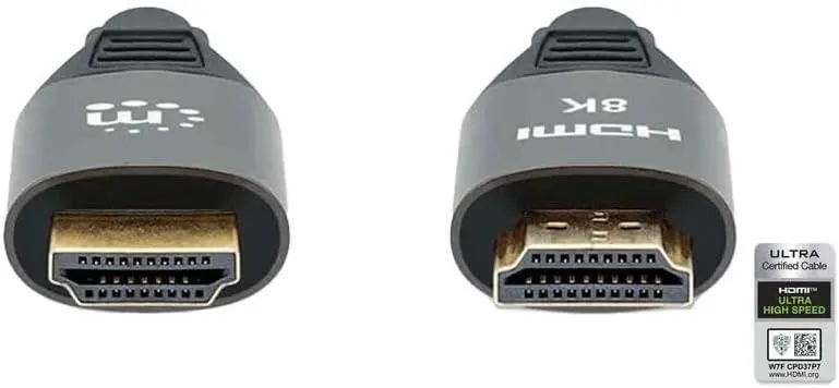 كابل HDMI مانهاتن، جودة 8K، تردد 60 هرتز، طول 1 متر، اسود، CV487