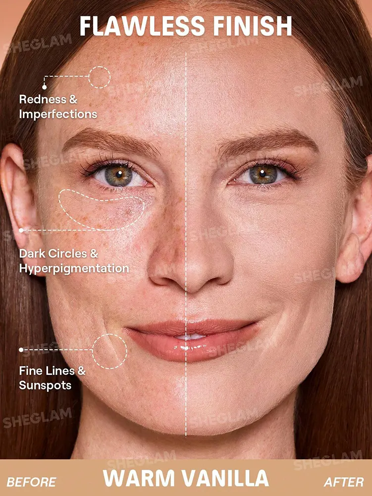 Sheglam Lock & Go Long-lasting Cushion Foundation, Warm Vanilla