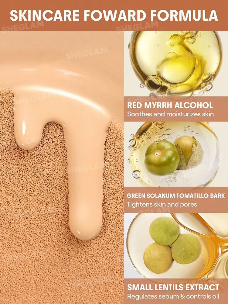 Sheglam Lock & Go Long-lasting Cushion Foundation, Sand