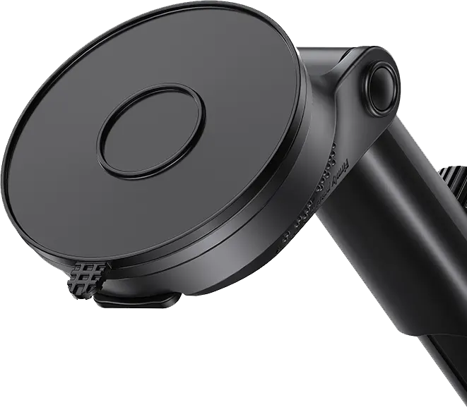 حامل هاتف شفاف  للسيارة من يوسامز، قابل للسحب حتى 45 مم، دوران 360 درجة، اسود، US-ZJ072