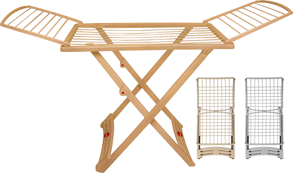 El Watania Lino Clothes Drying Rack, Foldable, with Two Wings, Multi-Color