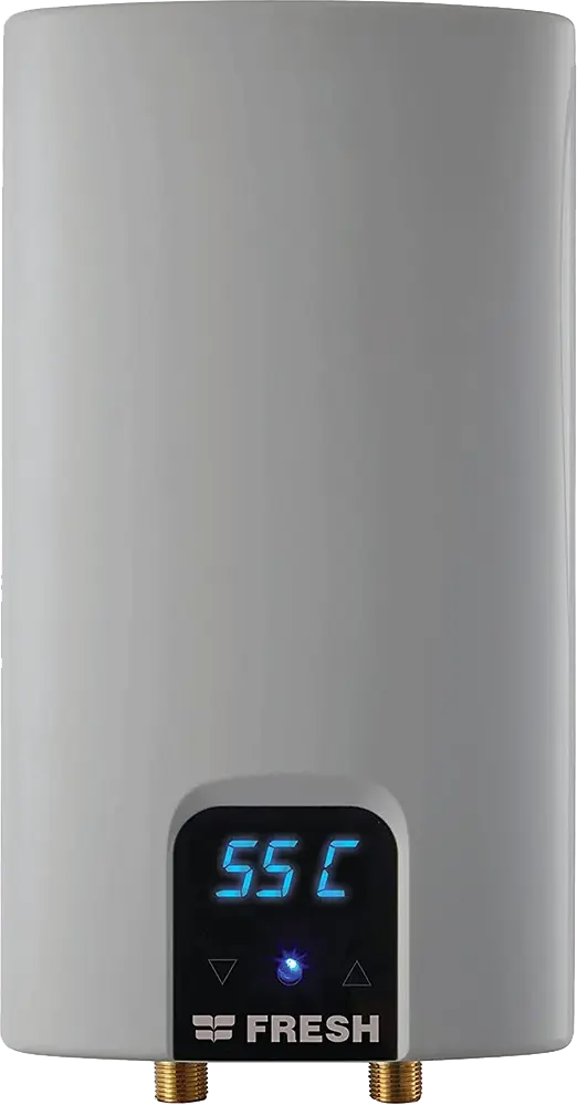 سخان مياه فوري فريش، 13.5 كيلو وات، شاشة رقمية، فضي