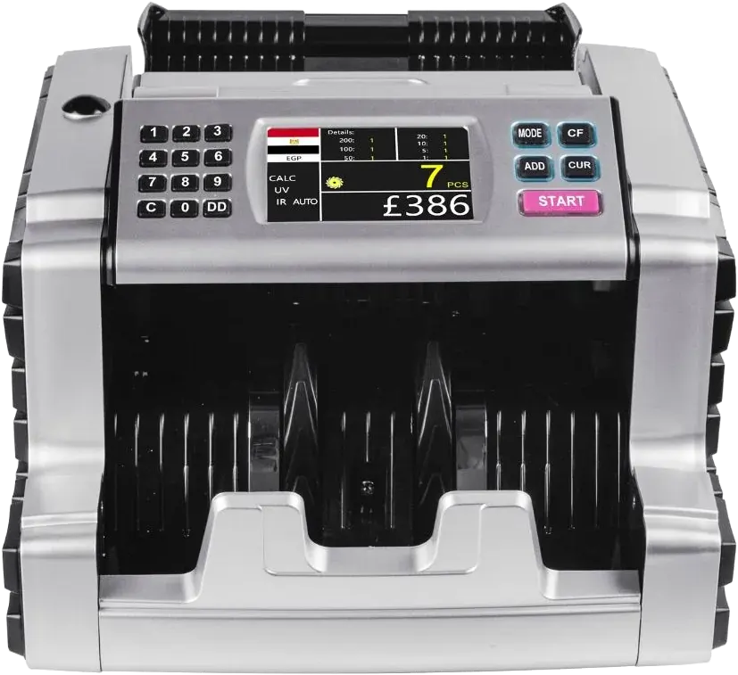 ماكينة عد نقدية لطفي جروب ، شاشة رقمية، لوحة مفاتيح جانبية، كشف التزوير ، LG770