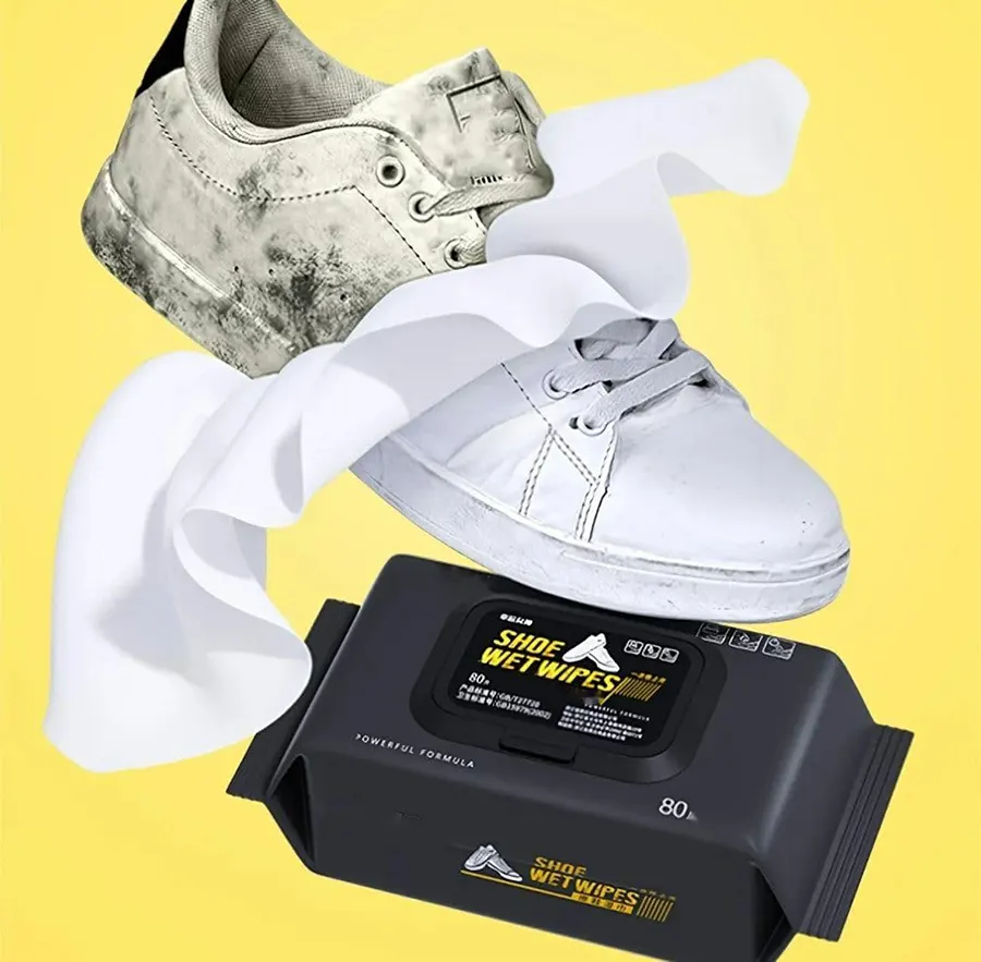 مناديل مبللة محمولة لإزالة الأوساخ وبقع الأحذية ، 827
