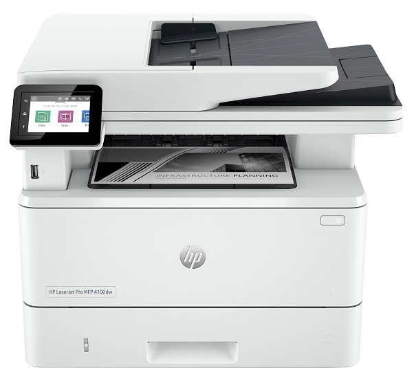 HP LaserJet Pro Multifunction Printer, 40 ppm, White, 4103FDN