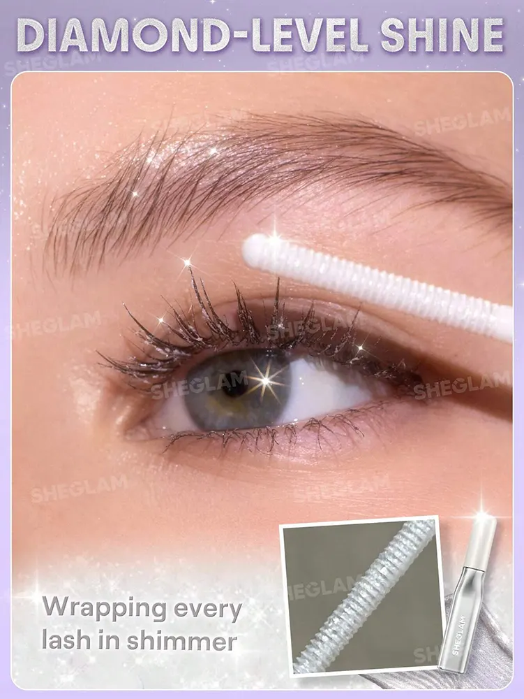 Sheglam Crystal Gaze Glitter Mascara, Silver