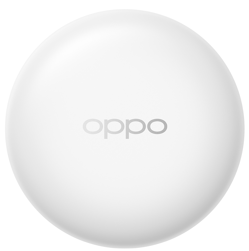 سماعة اذن اوبو أنكو لاسلكية ، بلوتوث 5.0 ، خاصية الغاء الضوضاء ، 350 مللي امبير ، مقاومة للماء ، أبيض - Enco W31